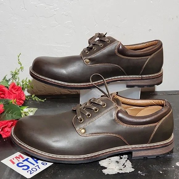 MOUNTAIN CREEK Lace Tie Steven Shoe Brown 12M - Picture 6 of 13